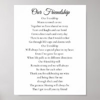 Our Friendship Best Friend Poem