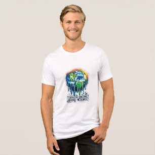 Our Future is Melting Global Warming Awareness Tri-Blend Shirt
