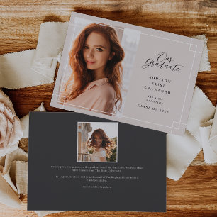 Our Graduate Photo Graduation Announcement