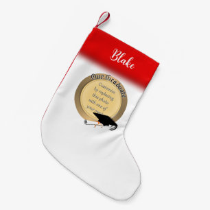 Our Graduate Photo Graduation Small Christmas Stocking