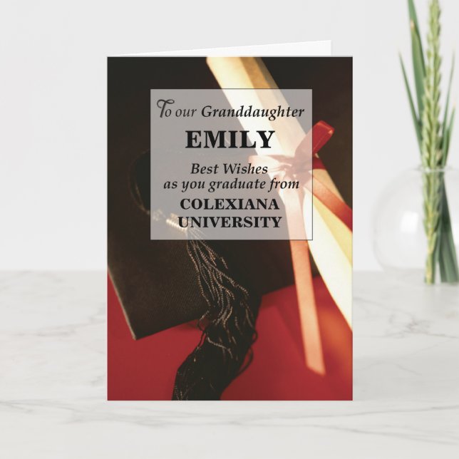 Our Granddaughter Graduation Card (Front)