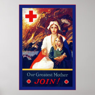 Our Greatest Mother ~ Vintage Nurse ~ WW1 Poster