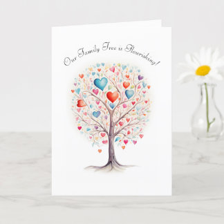 Our Growing Love - Poly Family New Child Card