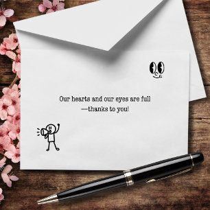 Our Hearts And Eyes Are Full Thank You Card