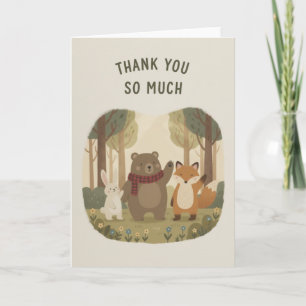 Our Hearts Are Full Slogan Rustic Woodland Nursery Card