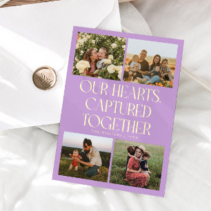 Our Hearts Lemon Wisteria Photo Valentines Day  Holiday Card