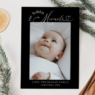 Our Holiday Miracle Black Birth Announcement