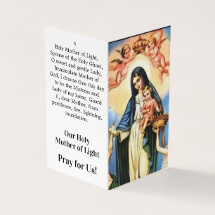 Our Holy Mother of Light Prayer Card