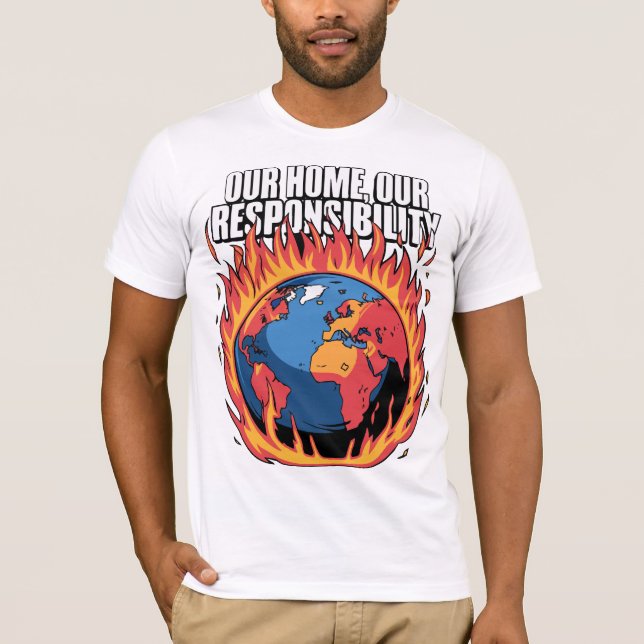 Our Home, Our Responsibility – Climate Awareness D T-Shirt (Front)