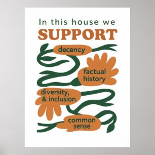 Our Home Runs on Decency, Truth & Common Sense Poster