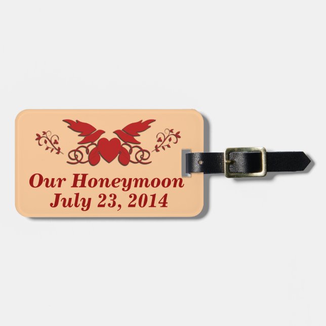 Our Honeymoon Luggage Tag (Front Horizontal)