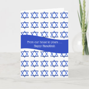 Our house to yours - Happy Hanukkah Holiday Card