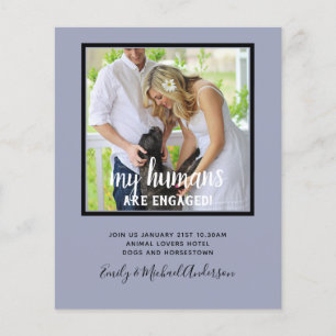 Our Humans are Engaged PHOTO Wedding Flyer