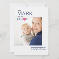 Our Joy Photo Birth Announcement
