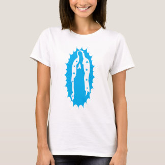 OUr Lady Guadalupe Modern Aqua T-Shirt