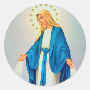 Our Lady Immaculate Conception Classic Round Sticker