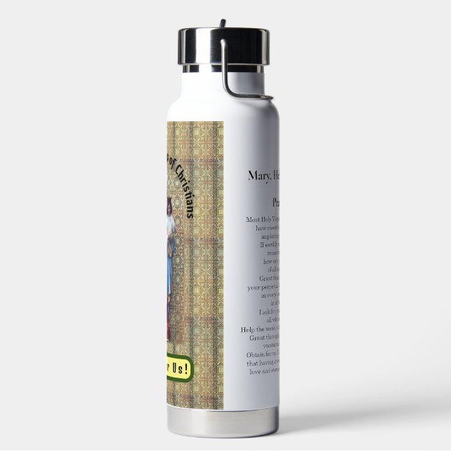 Our Lady Mary, Help of Christians Water Bottle (Left)