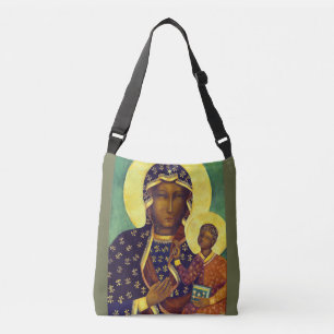 Our lady of Czestochowa Black Madonna Icon Poland Crossbody Bag