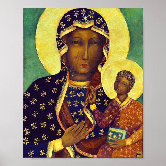 Our lady of Czestochowa Black Madonna Icon Poland Poster (Front)