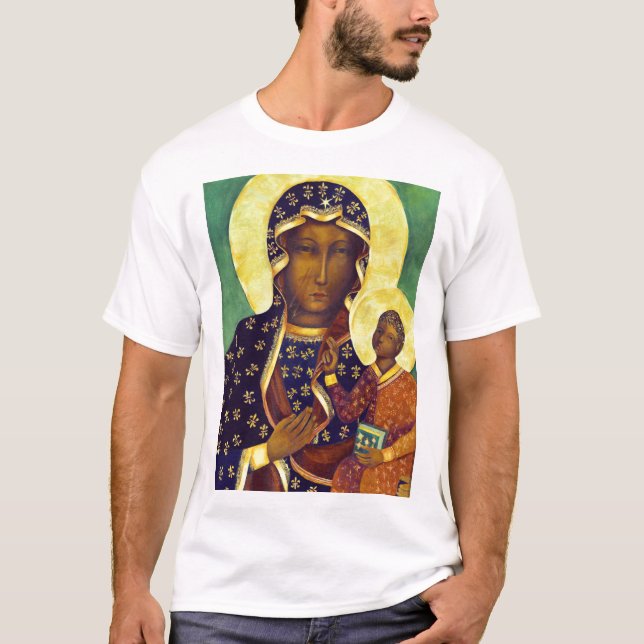Our lady of Czestochowa Black Madonna Icon Poland T-Shirt (Front)
