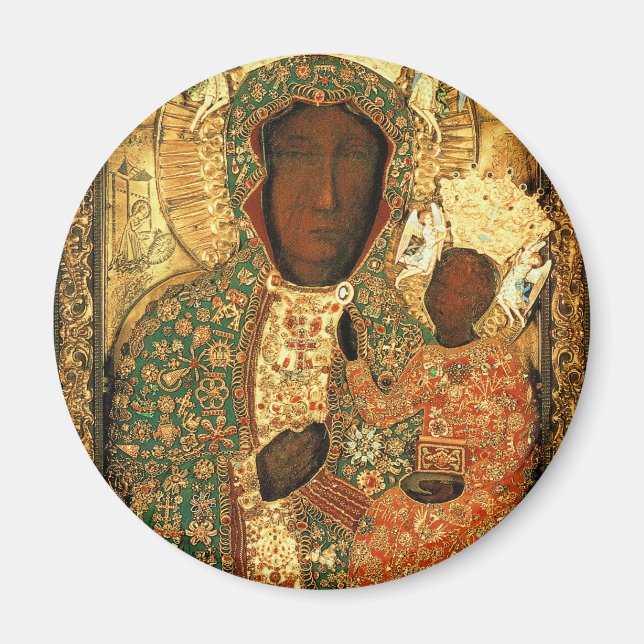 Our Lady of Czestochowa Black Madonna Poland gift Magnet (Front)