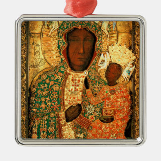 Our Lady of Czestochowa Black Madonna Poland gift Metal Tree Decoration