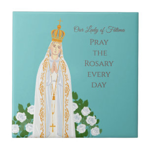 Our Lady of Fatim Ceramic Tile