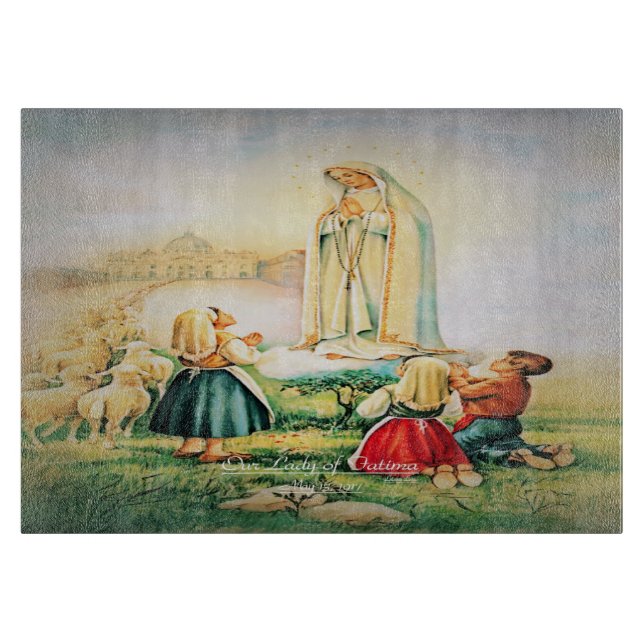 Our Lady of Fatima 1917 Cutting Board (Front)