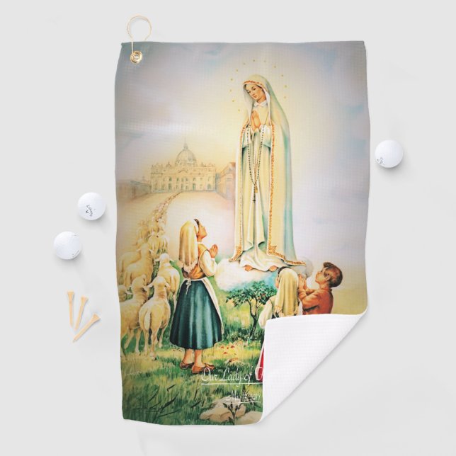 Our Lady of Fatima 1917 Golf Towel (InSitu)