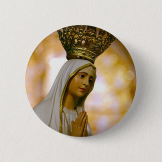 Our Lady of Fatima 6 Cm Round Badge