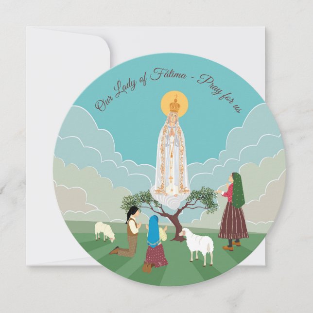 Our Lady of Fatima and the shepherds birthday (Front)