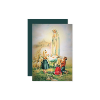 Our Lady of Fatima Angel Theologian Prayer Enclosure Card
