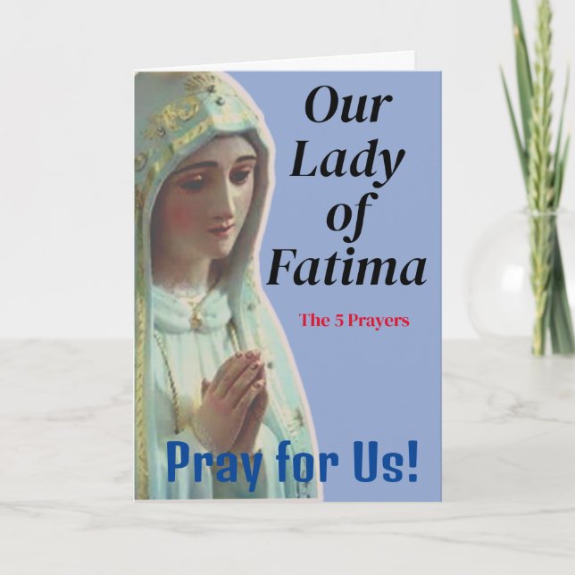Our Lady of Fatima Card (Front)