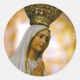 Our Lady of Fatima Classic Round Sticker