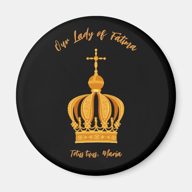Our Lady of Fatima crown Magnet (Front)