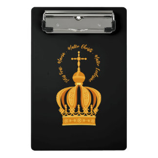 Our Lady of Fatima crown Mini Clipboard