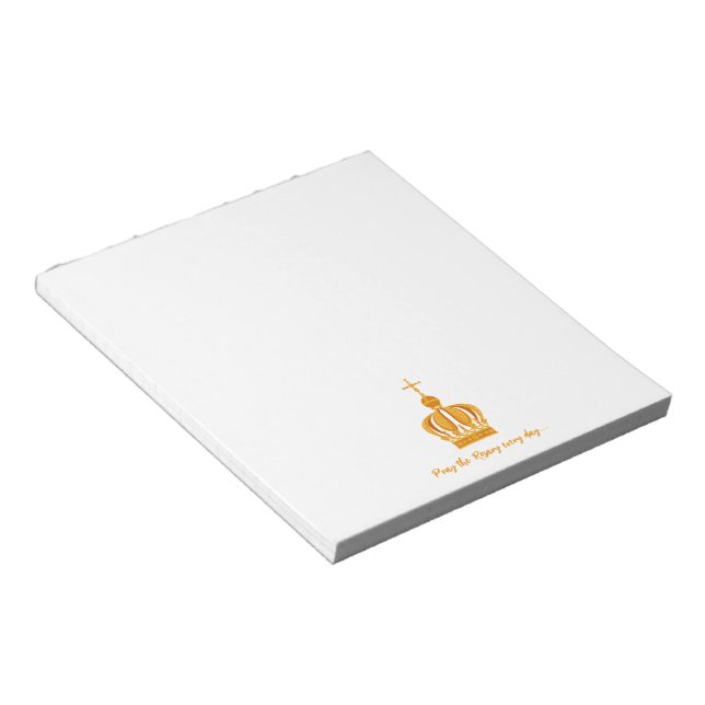 Our Lady of Fatima crown Notepad (Angled)