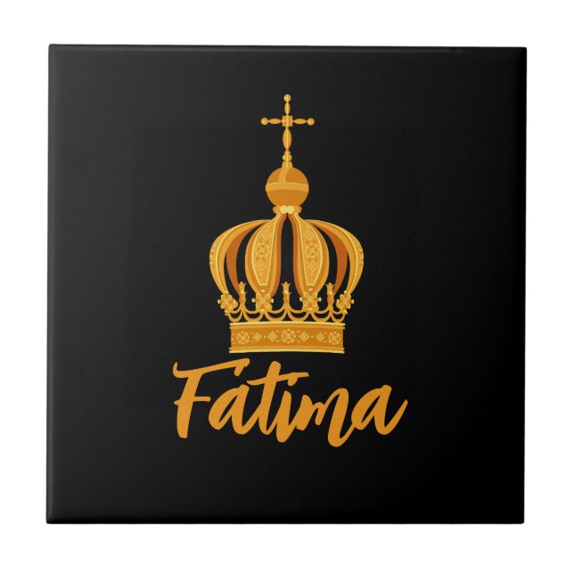 Our Lady of Fatima crown Tile (Front)
