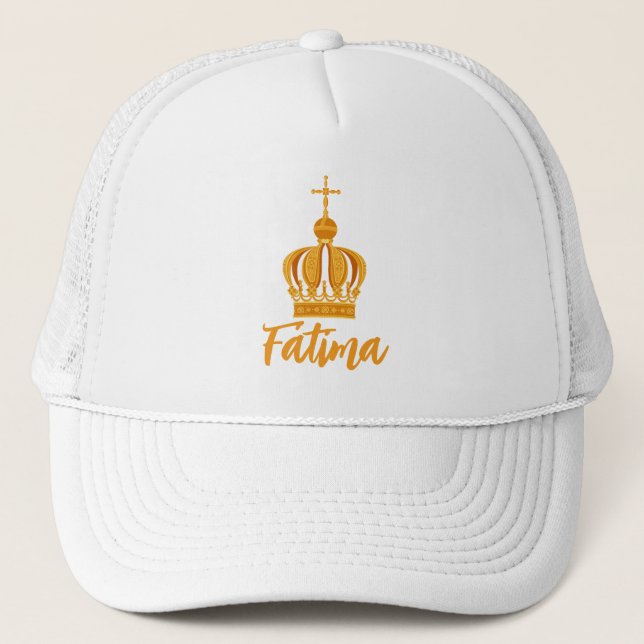 Our Lady of Fatima crown Trucker Hat (Front)