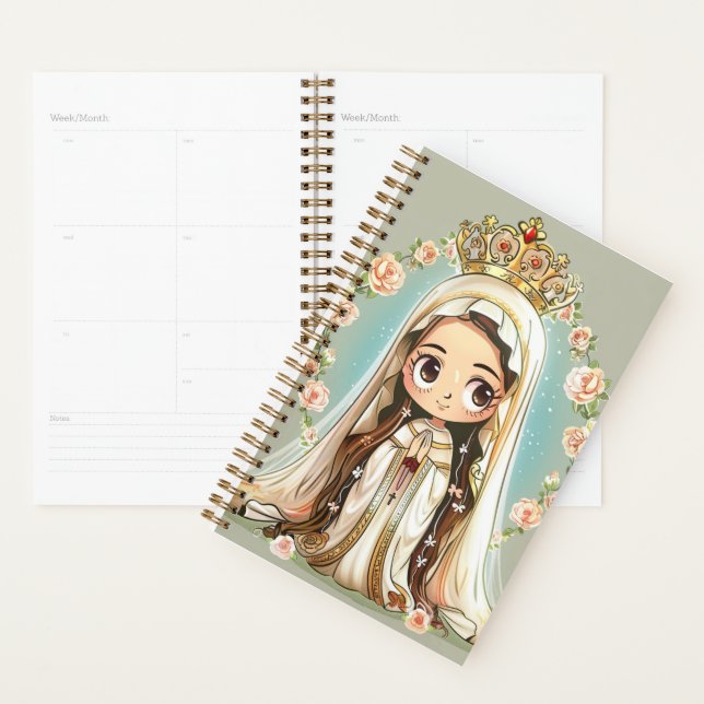 Our Lady of Fatima cute kawaii style  Planner (Display)