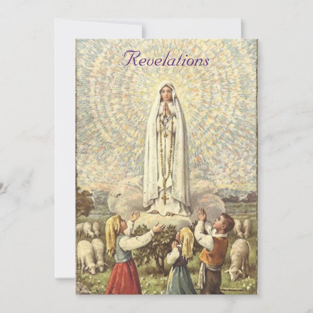 Our Lady of Fatima Holiday Card (Front)