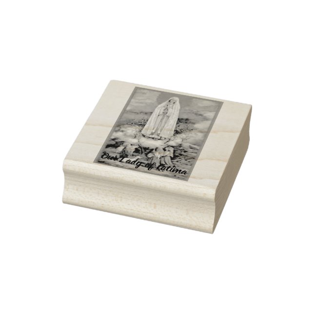 Our Lady of Fatima Image Rubber Stamp (Stamp)