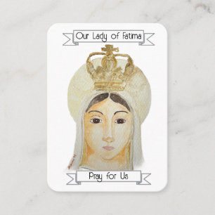 Our Lady of Fatima Prayer Card
