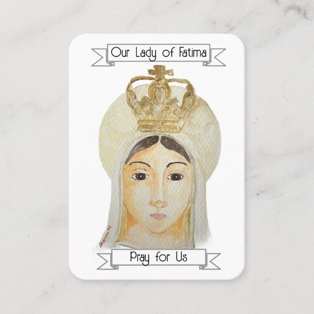 Our Lady of Fatima Prayer Card (Front)