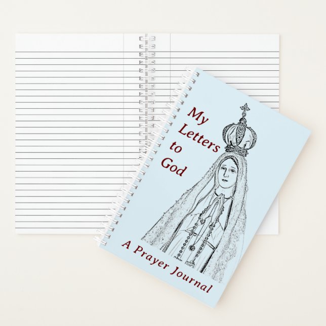Our Lady of Fatima Prayer Journal Spiral Notebook (Inside)