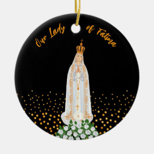 Our Lady of Fatima Procession of Candles Ceramic Tree Decoration