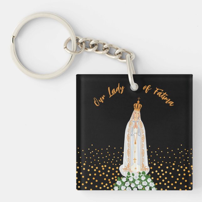 Our Lady of Fatima Procession of Candles Key Ring (Front)