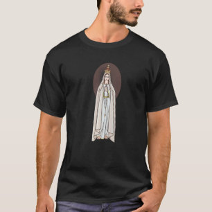 Our Lady Of Fatima Rosary Prayer Holy Blessed Mary T-Shirt