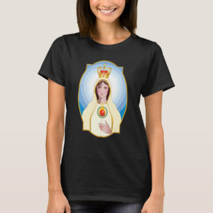 Our Lady Of Fatima Rosary Prayer Holy Blessed Mary T-Shirt