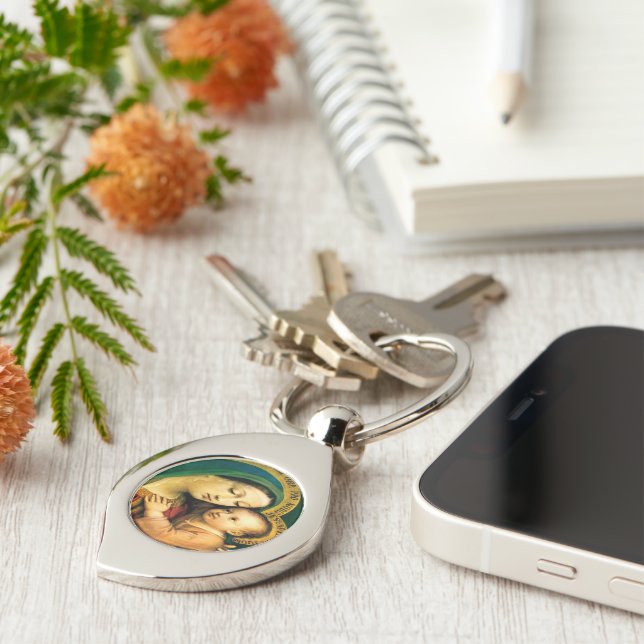 Our Lady of Good Counsel Key Ring (Side)